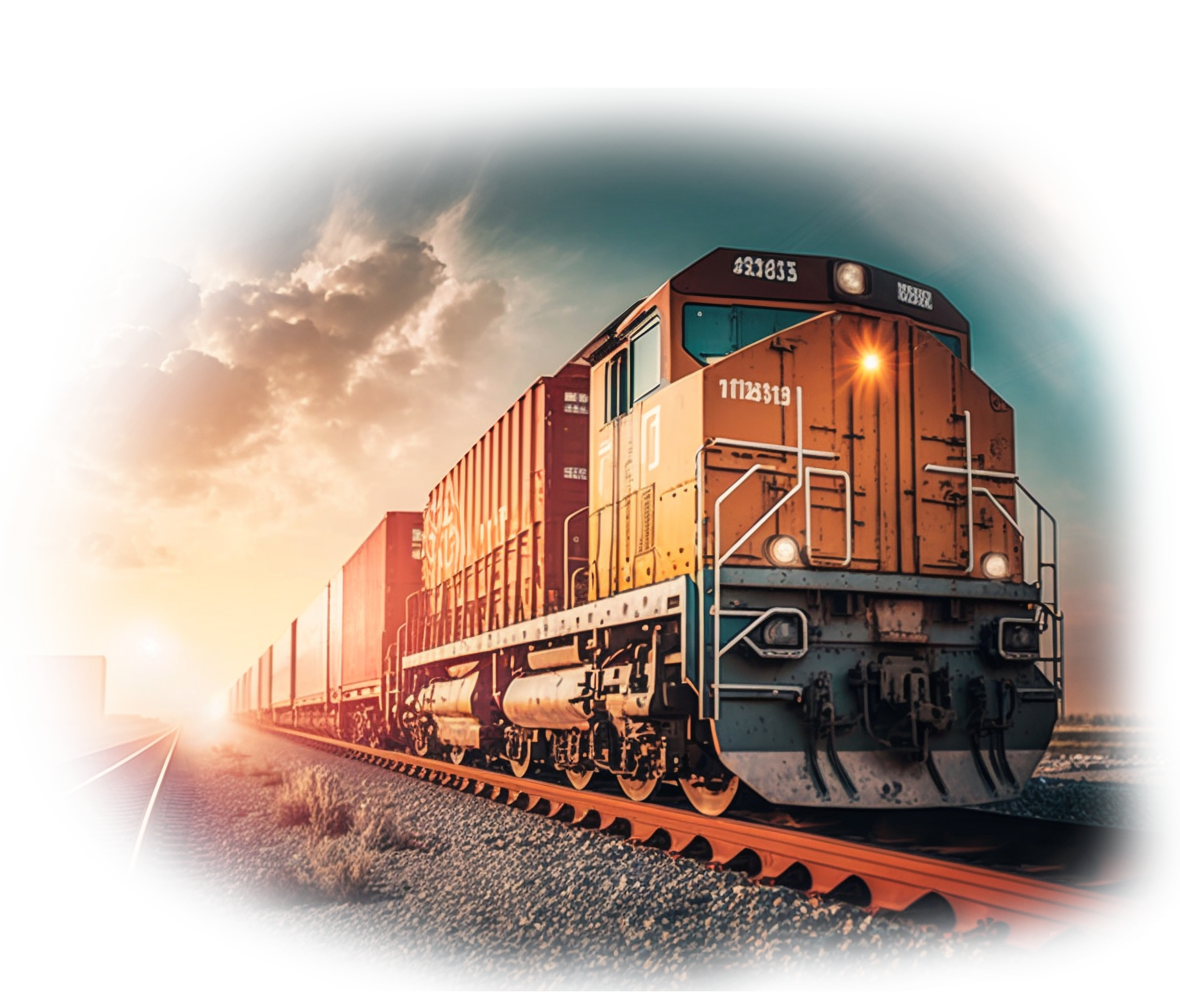 Intermodal Freight cargo train